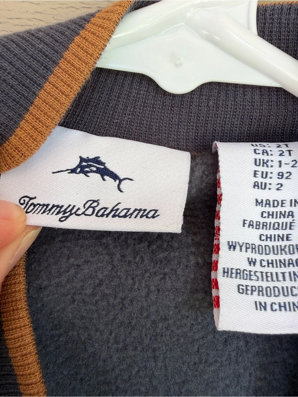 Tommy Bahama Navy Quilted Puffer Jacket - Toddler Boys 24M